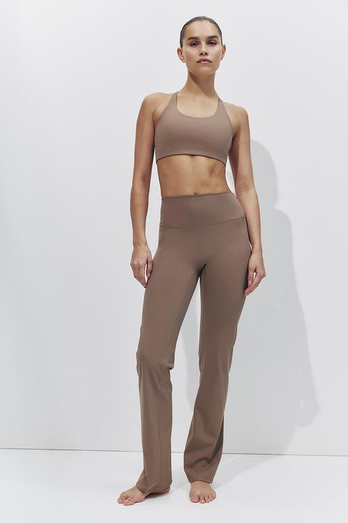 Sculptmove™ flared sports leggings - beige