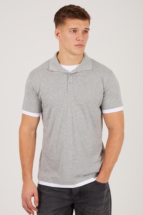 MPS-149ELGIN - LIGHT GREY MARL / OPTIC WHITE