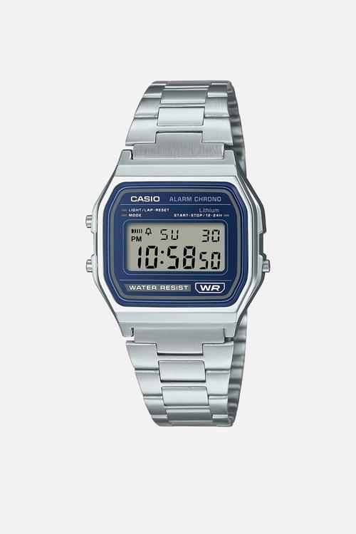 Retro Silver Blue Dial - Silver