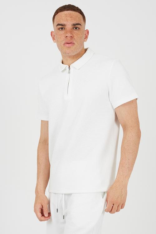 MENS REGULAR FIT, SHORT SLEEVE HARLEM - OPTIC WHITE