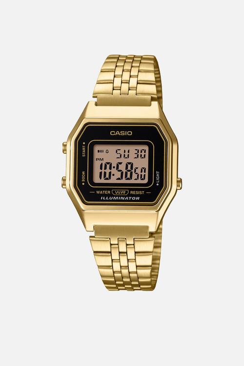 Retro Gold Black Digital - Gold & Black