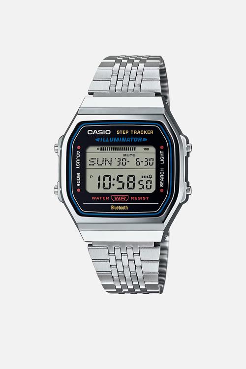 Retro Digital Silver Step Tracker - Silver