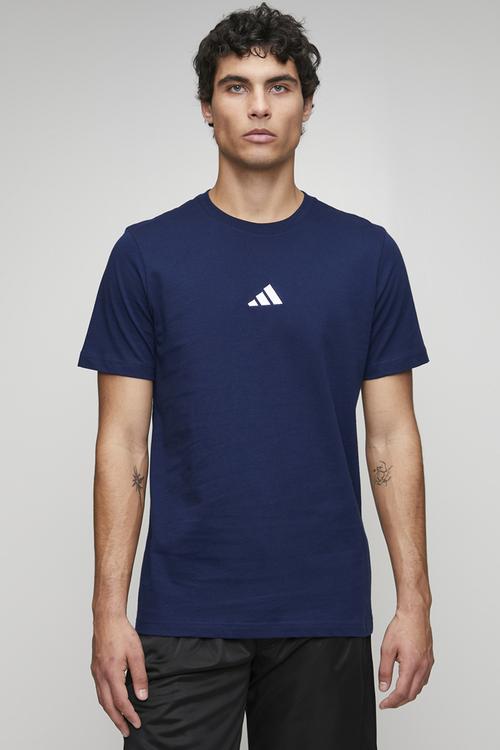 Small Logo SJ Tee  - dark blue/white