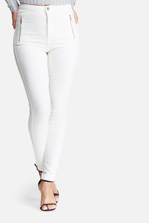 Vice highwaisted zipped super stretch skinny jeans