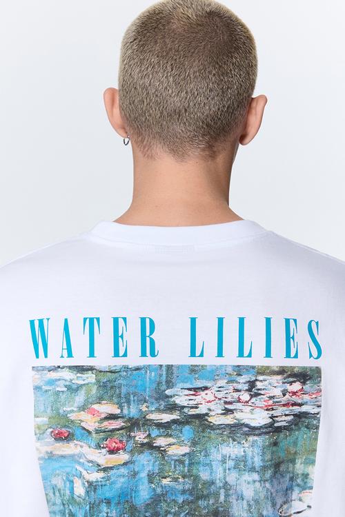 Loose fit t-shirt - white/claude monet
