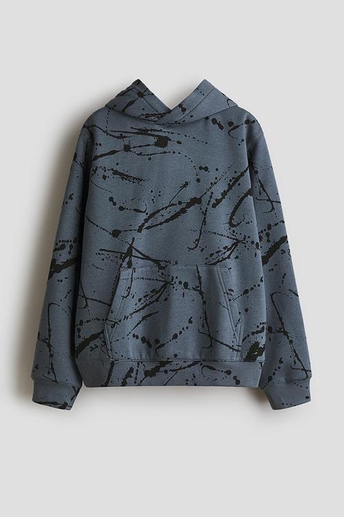 Hoodie - grey/black
