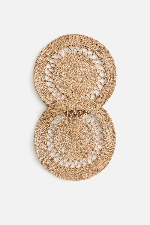 2-pack jute place mats - beige