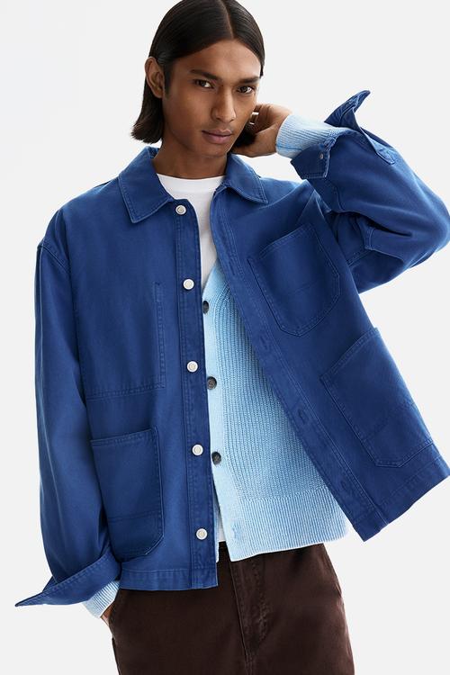 Canvas overshirt - blue