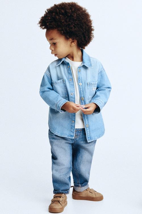 Cotton jeans - denim blue