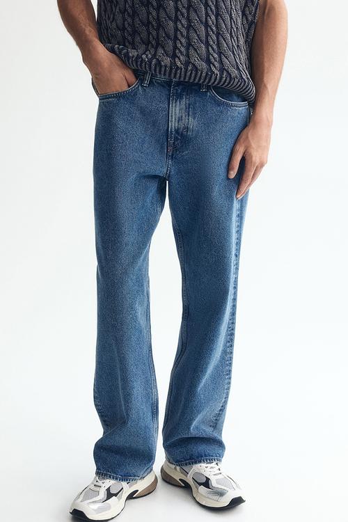 Relaxed jeans - denim blue