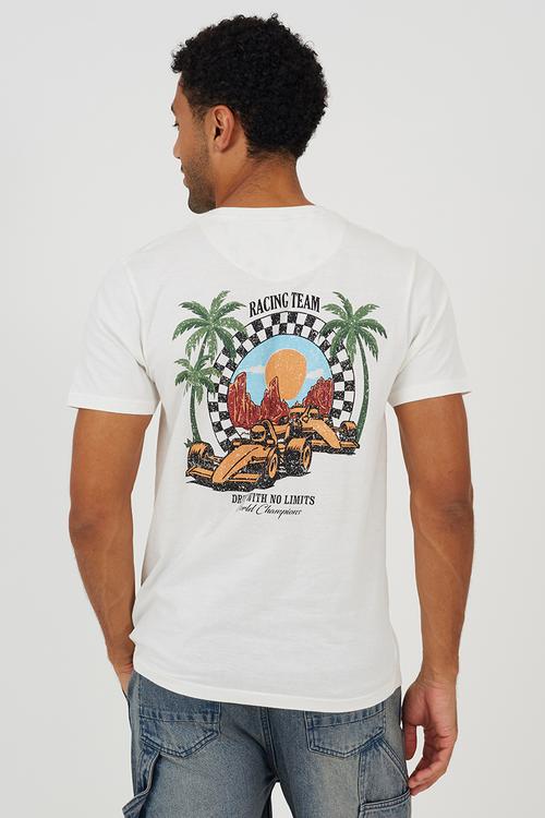 Crew Neck Tshirt  - Off White