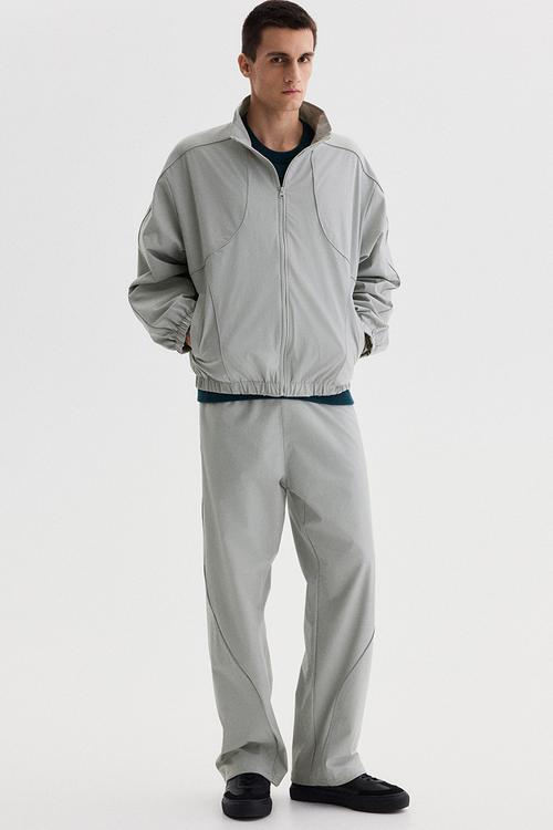 Relaxed fit track pants - light grey