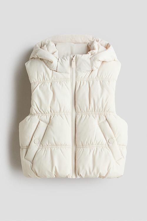 Puffer gilet - cream