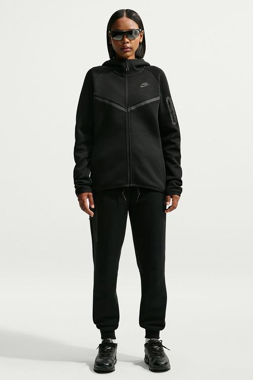 Women'S Full-Zip Hoodie - Black/Black
