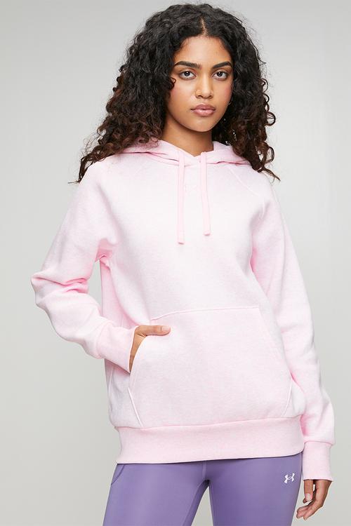 UA Rival Fleece Hoodie - Prime Pink Light Heather