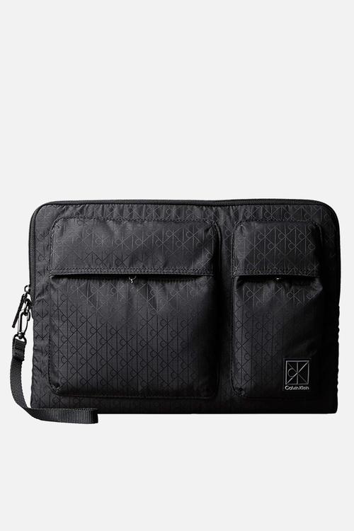 Utility Emblem Laptop Sleeve W/ Handle - Black