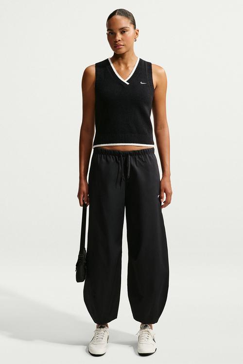 W Nk Eknit Vest - Black/White/White