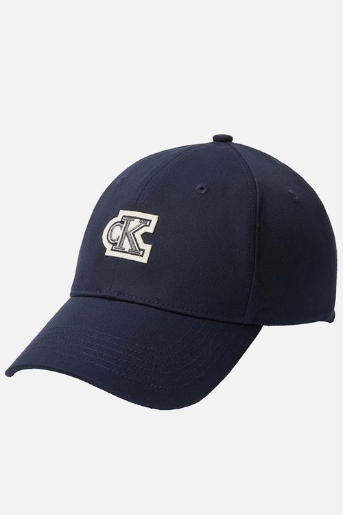 Cotton Twill Smll Felt Patch Cap - Blue
