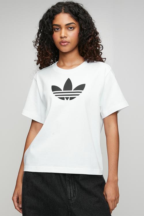 Trefoil Boxy T W - White/Black