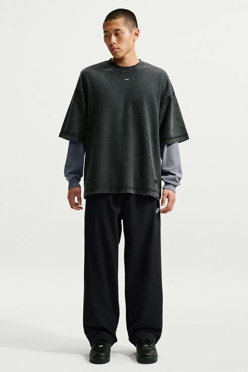 Club Straight Pant - Black/White