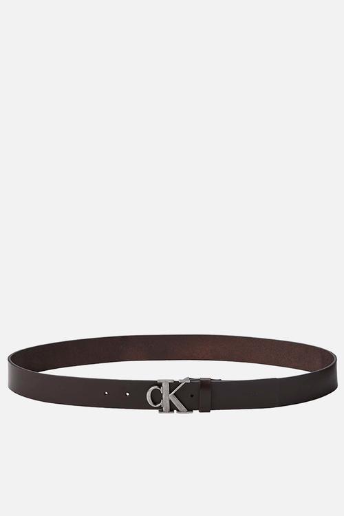 Ck Buckle Smooth 35Mm - Dark Brown