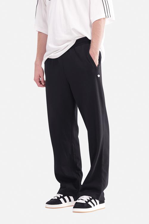 Trefoil Essentials Open Hem Joggers - Black/Wht