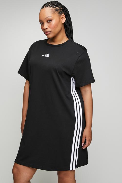 Plus w 3s t dre dress - black/white