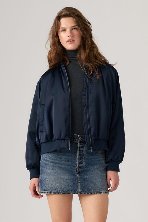 Ruth Fashion Bomber -  Navy Blazer Polyester