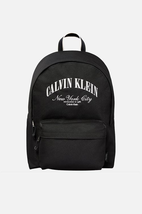 Graphic Capsule Round Backpack - Black
