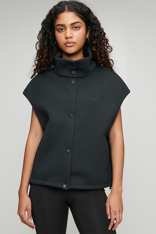W Nk Pregame Fleece Vest - Black/Black