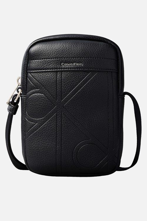 Emblem Aop Emboss Slim Reporter - Black
