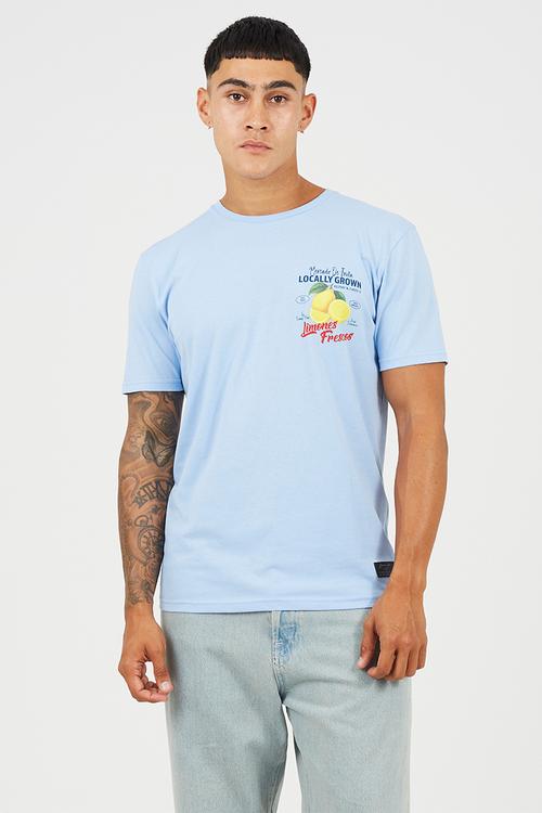 Mts-149citron - cloud blue / multi-colour print