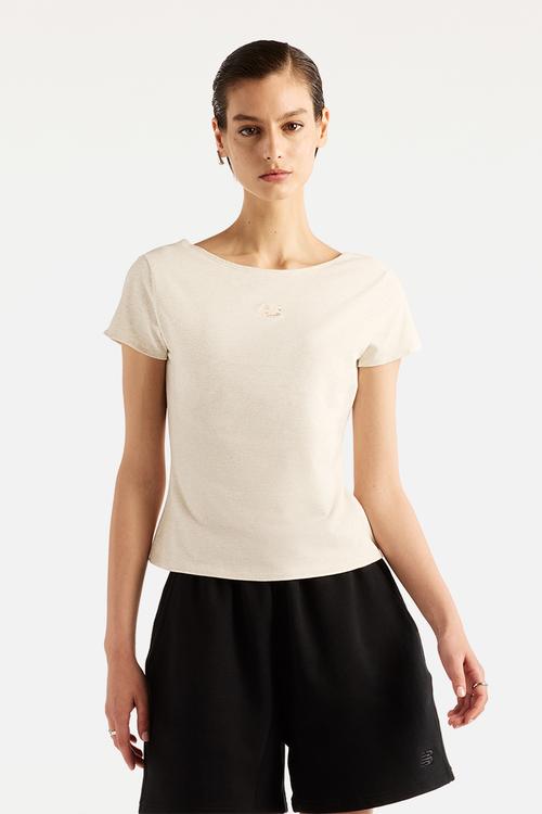 New Balance Fitted Tee - Linen Heather