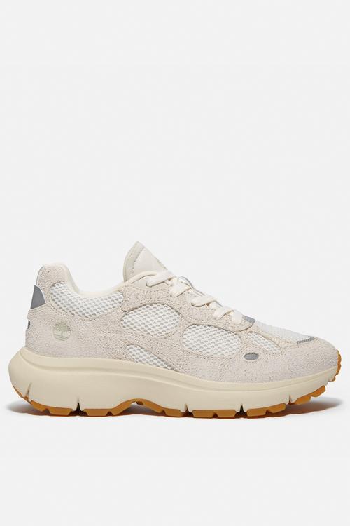 Hazel lane low lace up sneaker - natural mesh