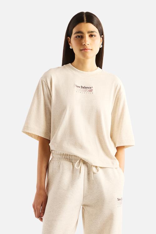 New Balance Trackside Tee - Linen Heather