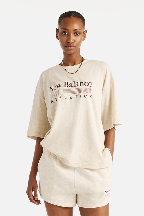 New Balance Trackside OS Tee - Linen Heather