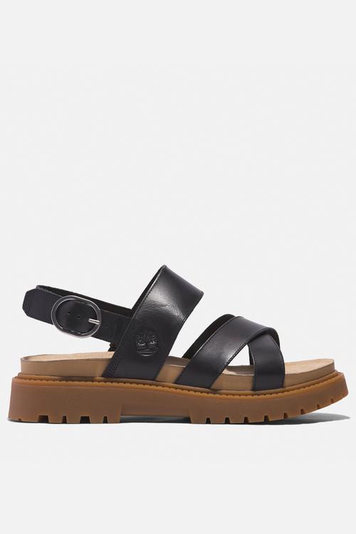 Clairemont way backstrap sandal - black full grain