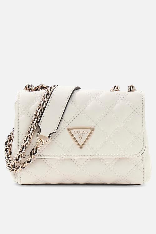 Giully Ii Mini 2 Comp Convertible Flap Bag- Off White