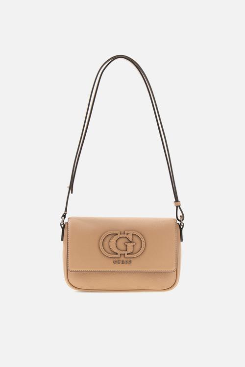 Isola Convertible Crossbody Flap Bag- Beige