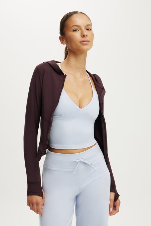 Ultra Soft Hooded Jacket - Italian Plum
