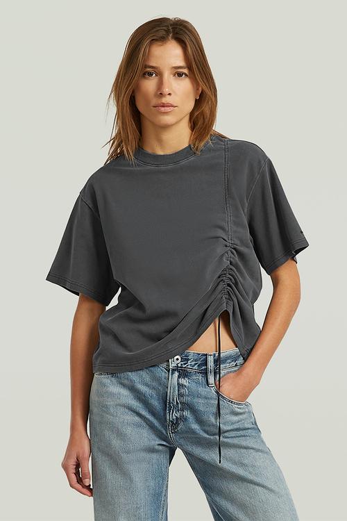 Adjustable washed relaxed r t wmn - dk black gd