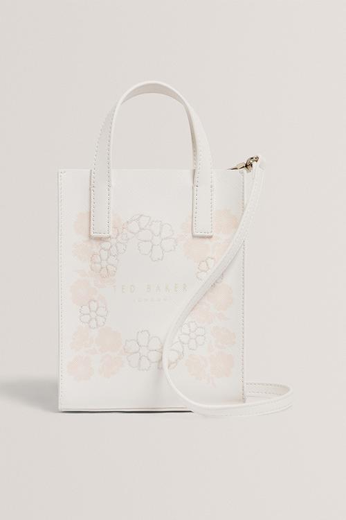 Reocon Embroidery Floral Mini Icon Bag - Ivory