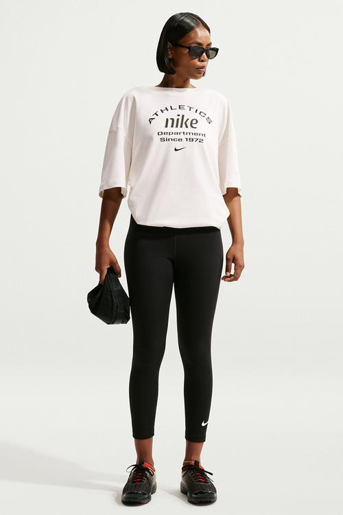 Women'S High-Waisted 7/8 Leggings - Black/White