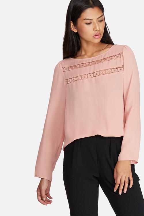 Lace inset blouse