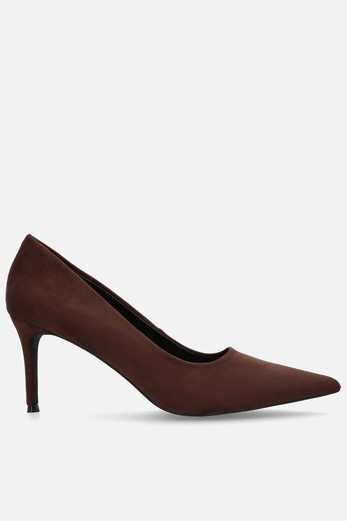 Quinley court heel - chocolate