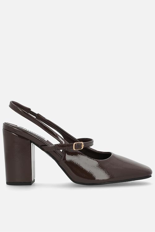 Qia close toe slingback heel - chocolate