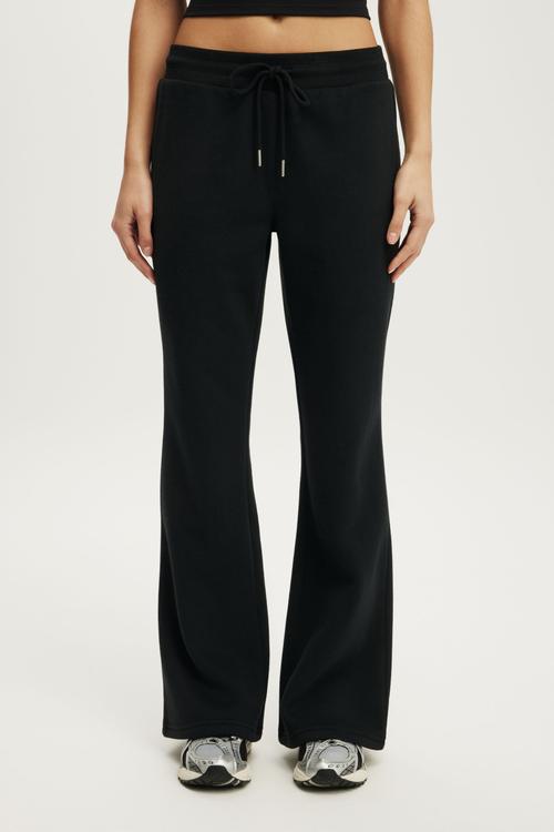Plush Bootleg Sweatpant - Black