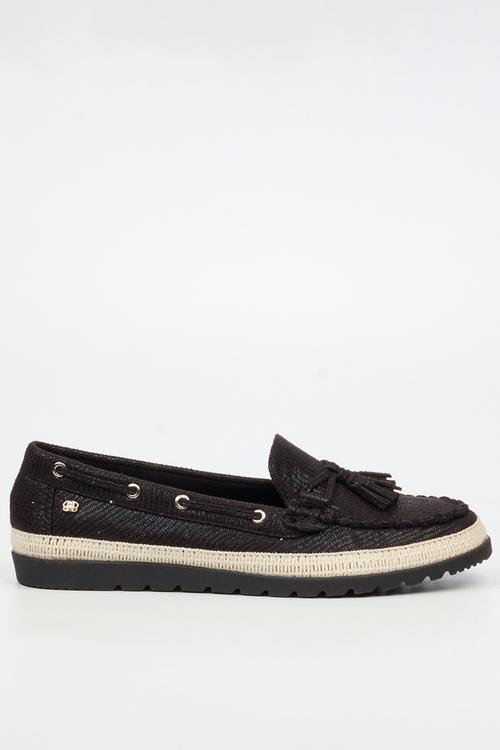 Willa 2 boat shoe - black