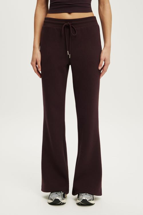 Plush Bootleg Sweatpant - Italian Plum
