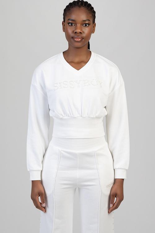 Cross It Off Sweat Top - Off White